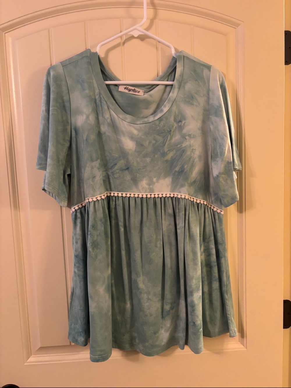 Haptics Women's Seafoam Tie-Dye Babydoll Tunic